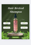 Hair Revival Shampoo – Amla, Reetha, Shikakai & Rosemary Blend | Natural Hair Growth & Strength