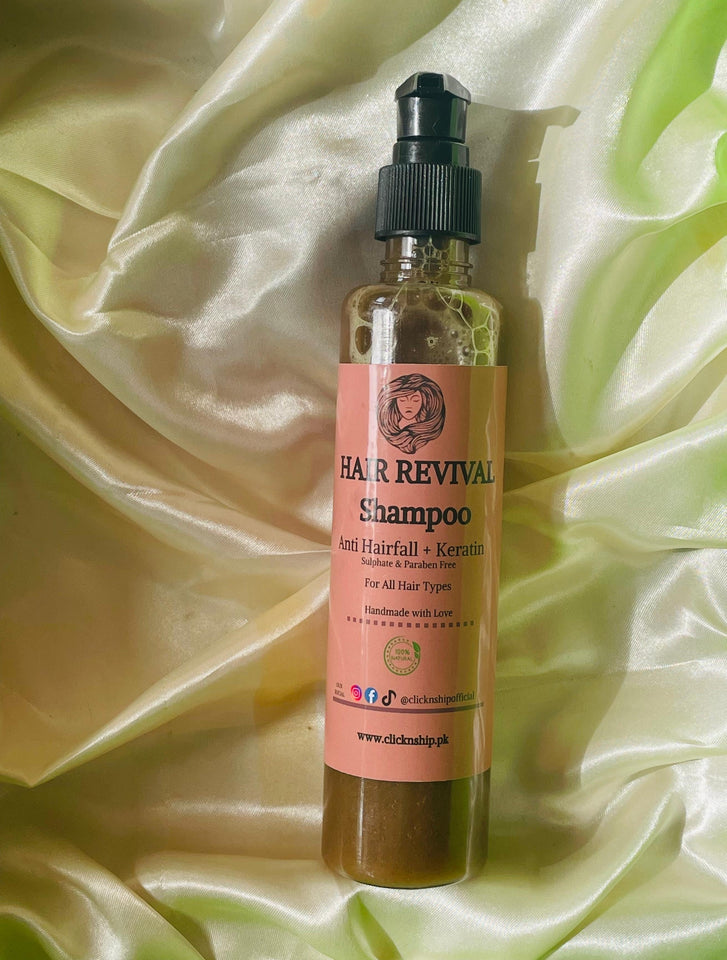 Hair Revival Shampoo – Amla, Reetha, Shikakai & Rosemary Blend | Natural Hair Growth & Strength