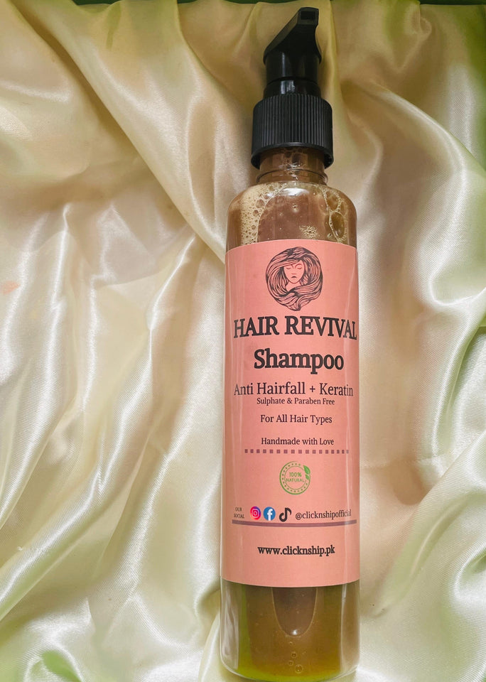 Hair Revival Shampoo – Amla, Reetha, Shikakai & Rosemary Blend | Natural Hair Growth & Strength