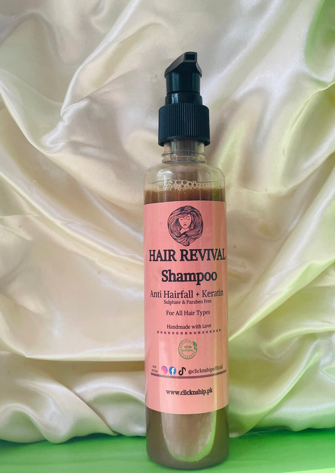 Hair Revival Shampoo – Amla, Reetha, Shikakai & Rosemary Blend | Natural Hair Growth & Strength