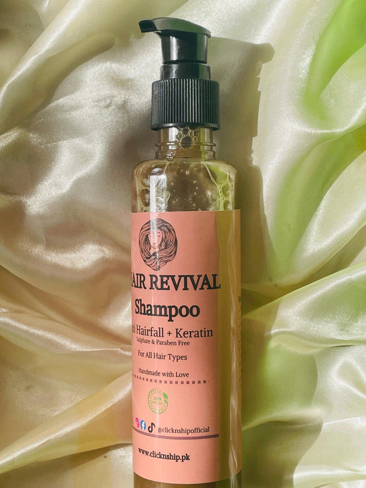 Hair Revival Shampoo – Amla, Reetha, Shikakai & Rosemary Blend | Natural Hair Growth & Strength