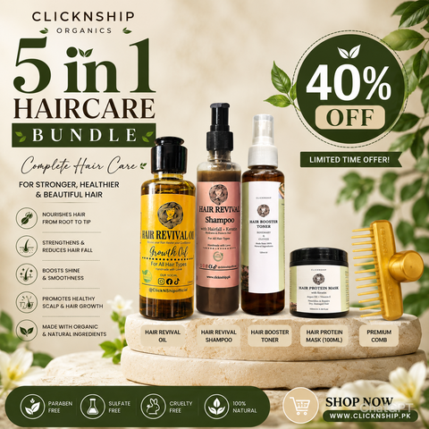 ClickNShip Organics 5-in-1 Haircare Bundle
