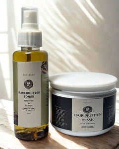 ClicknShip Hair Care Bundle – Protein Hair Mask + Rosemary & Clove Hair Toner